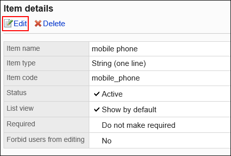 Image of the edit action link enclosed