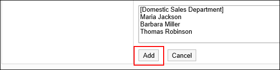 Image of an add action link
