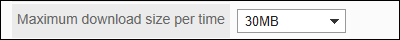 Image with the upper limit of bulk download
