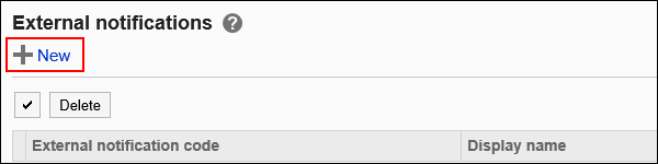 Image of the Add External Notifications link which is surrounded by the red rectangle box