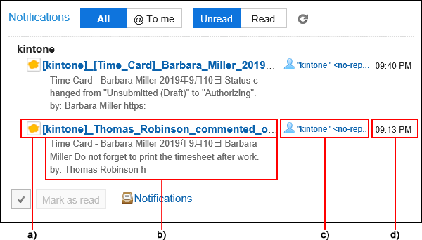 Image of notifications portlet