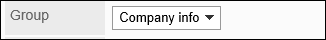 Image of setting a group field