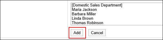Image of an add action link