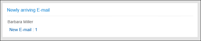 Newly Arriving E-Mail Portlet