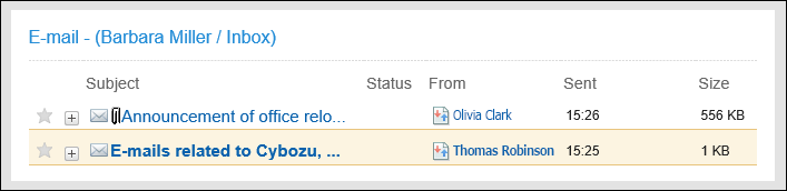 "E-mail" portlet