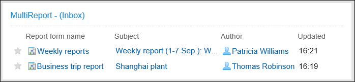 "MultiReport" portlet