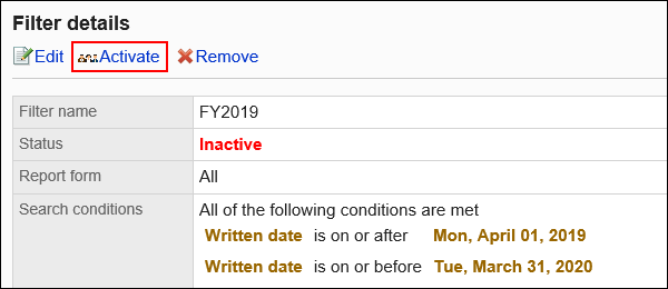 Image of a enabling action link
