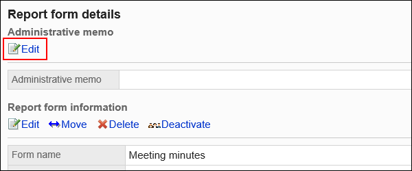 Image of an edit action link