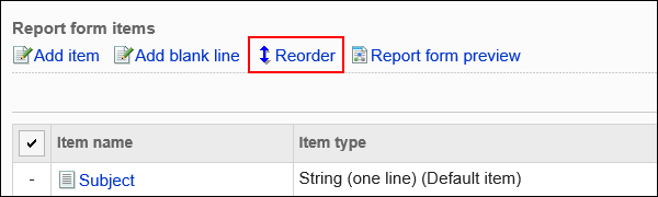 Image of a reordering action link