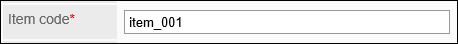 Image entering an item code