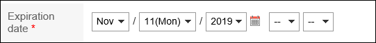 Image without "Unlimited expiration date" in "Expiration date" field