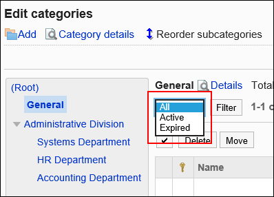 Image of a dropdown list