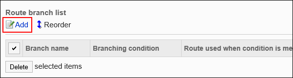 Image of an add action link