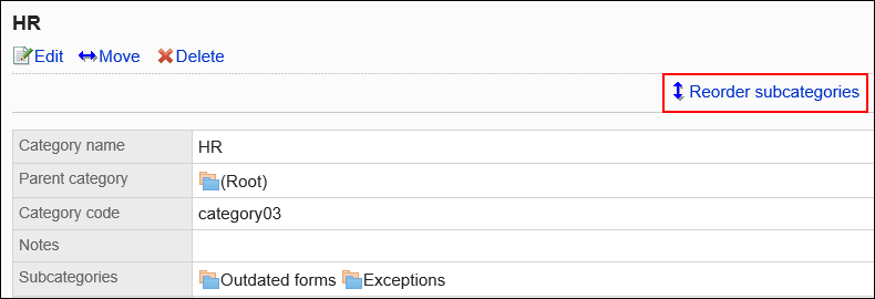 Image of reordering subcategories action link