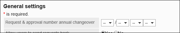 Image to select the date and time of the annual changeover