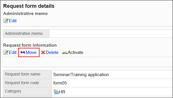 Image of a move action link