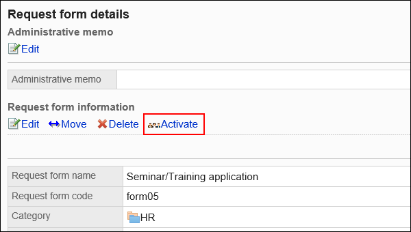 Image of a enabling action link