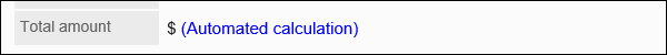 Image of an auto-calculated item