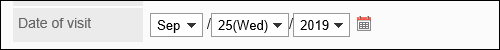 Image of date items