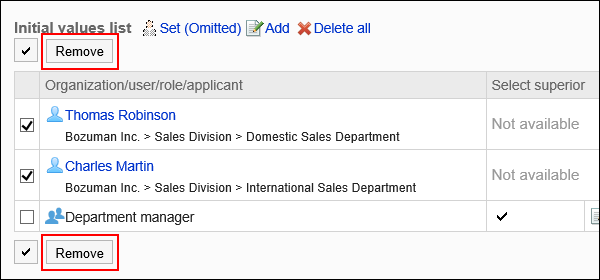 Image of the 'Delete' button which is surrounded by the red rectangle box