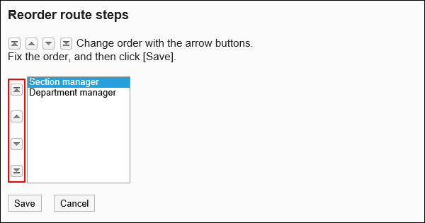 Reorder Step Steps