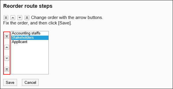 Reorder Step Steps