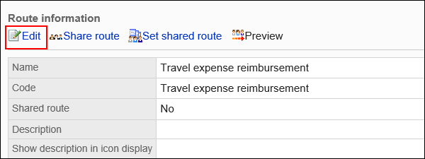 Image of an edit action link