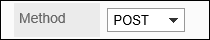 Image of setting the method field