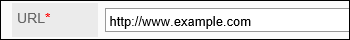 Image of entering URL