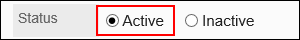 Image of Enabled radio button selected