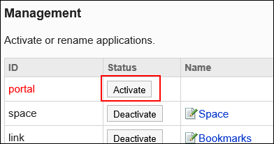 Image of the activate button surrounded by the red rectangle box
