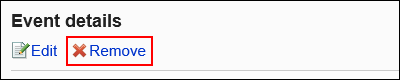 Image showing the delete link