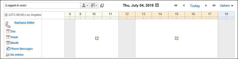 Image of the Group Day View screen