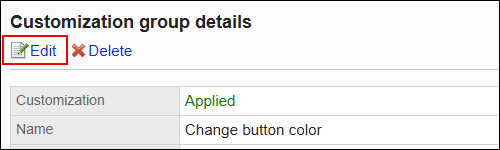 Image of an edit action link