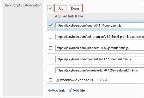 Image of a reordering action link