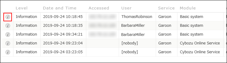 Images describing how to display the details screen
