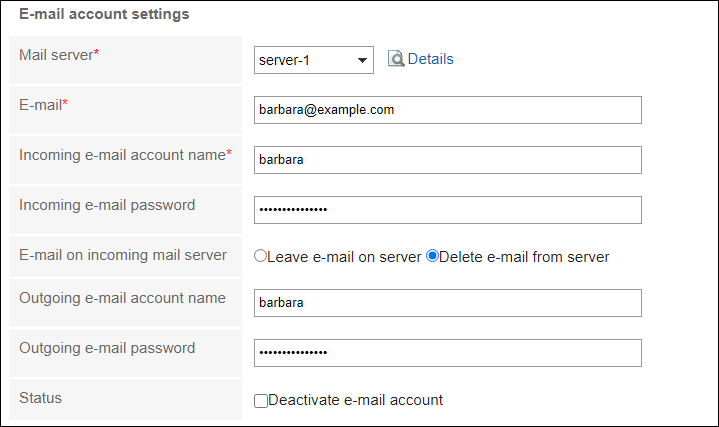 Image of setting a e-mail account