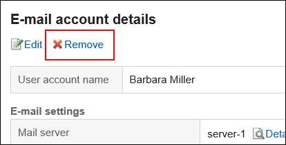 Image of the delete action link