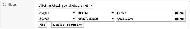 Image setting up the conditions for transfer