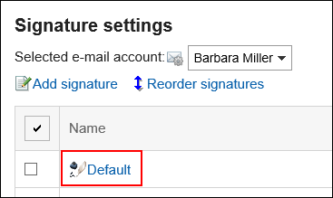 Image of a signature to be changed