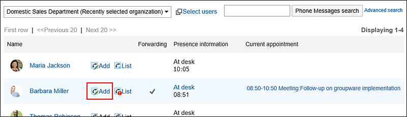Images with a registered action link