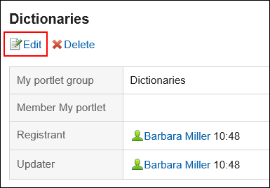 Image of the edit action link enclosed