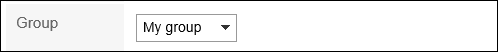 Image of setting a group field