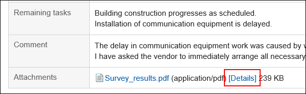 Image of details link