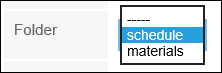 Image of configuring folders