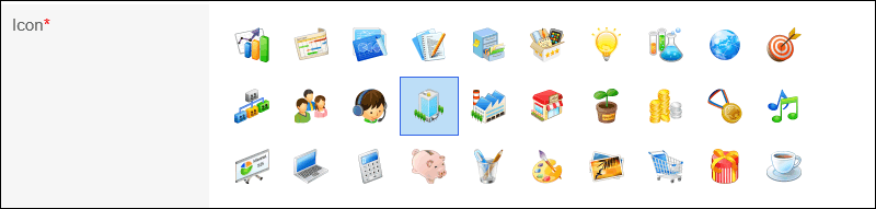 Image of configuring the icon