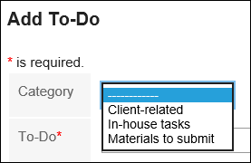 Images with settings for the category to be placed