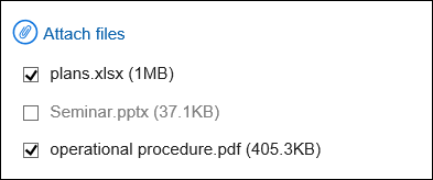 Image of clearing the checkboxes for unwanted files