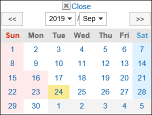 Date Calendar
