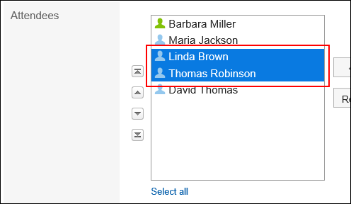 Image of selecting an item to reorder